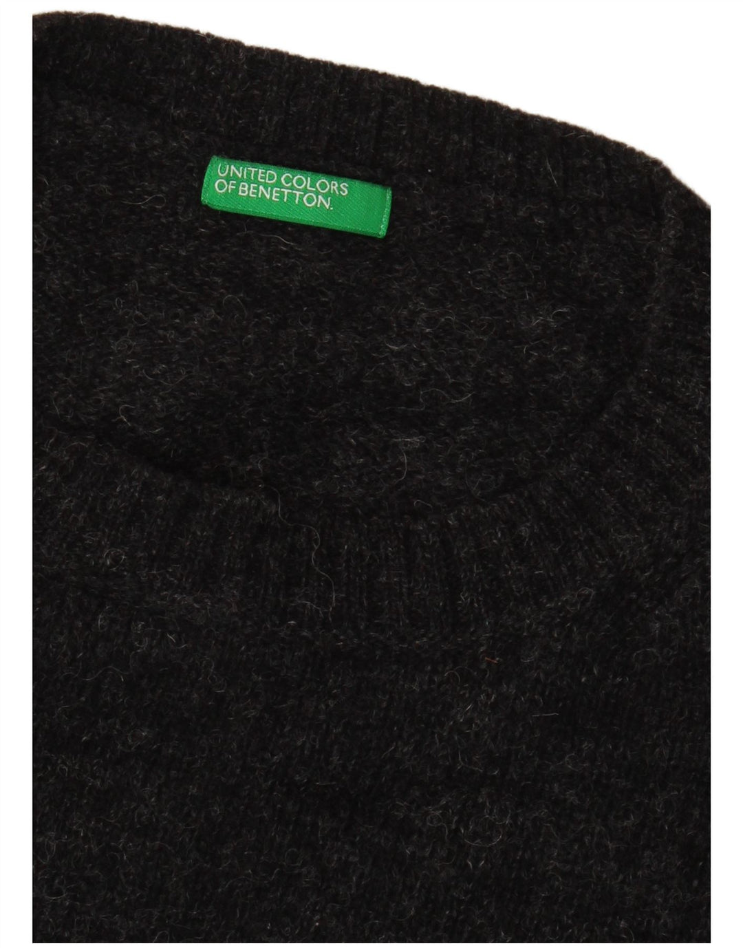 Ανδρικό πουλόβερ Benetton Crew Neck Jumper XL Grey Flecked