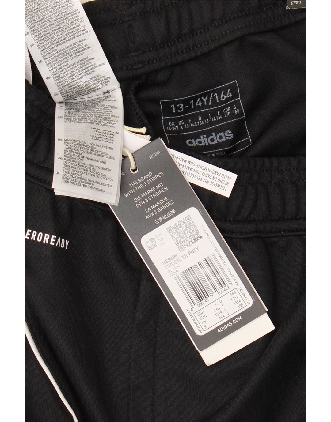 ADIDAS Boys Crusaders F.C. Γραφική αθλητική φόρμα παντελόνι 13-14 ετών Μαύρο