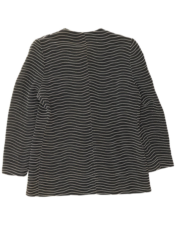 Gai Mattiolo Γυναικείο Μπουφάν Blazer 6 κουμπιών IT 50 XL Μαύρο ριγέ