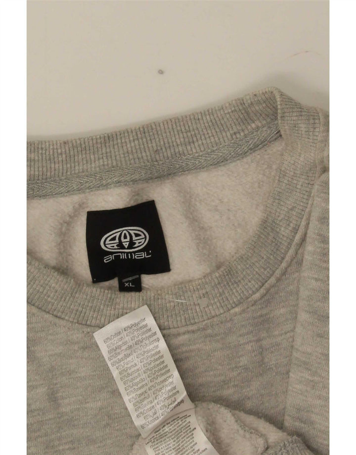 Ανδρικό γραφικό φούτερ Animal Jumper XL Γκρι βαμβακερό
