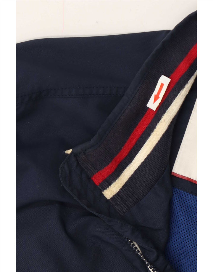 Ανδρικό μπουφάν Tommy Hilfiger UK 38 Medium Navy Blue ριγέ πολυαμίδιο