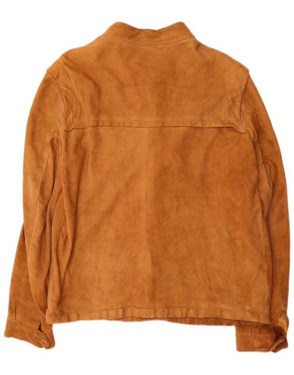Ανδρικό Suede Jacket VINTAGE IT 50 Large Brown Δερμάτινο