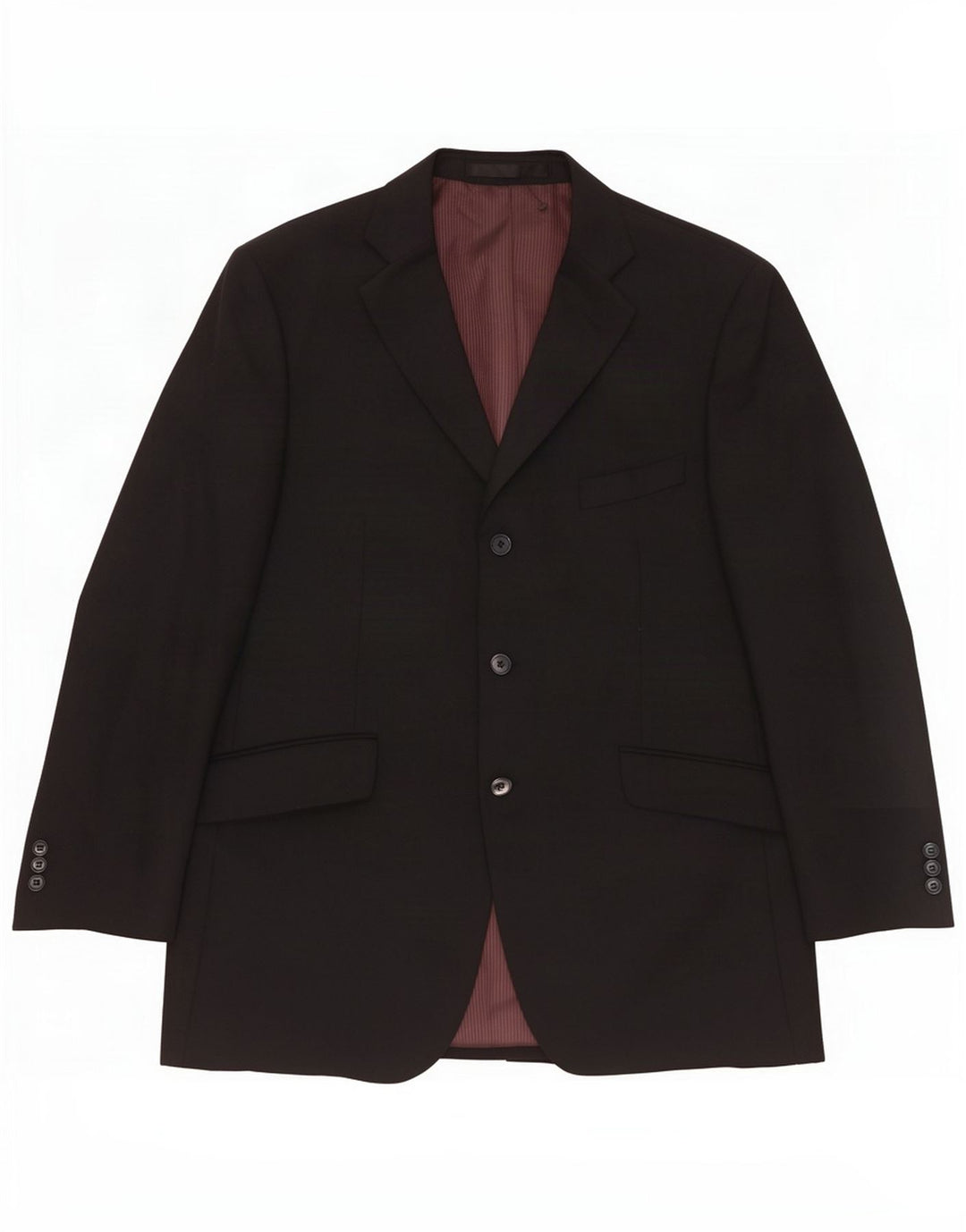 Marks & Spencer Ανδρικό σακάκι 3 κουμπιών UK 42 Large Navy Blue Polyester