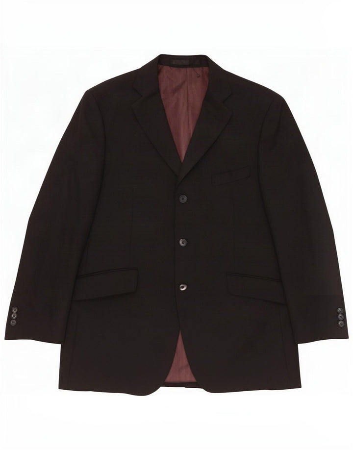 Marks & Spencer Ανδρικό σακάκι 3 κουμπιών UK 42 Large Navy Blue Polyester