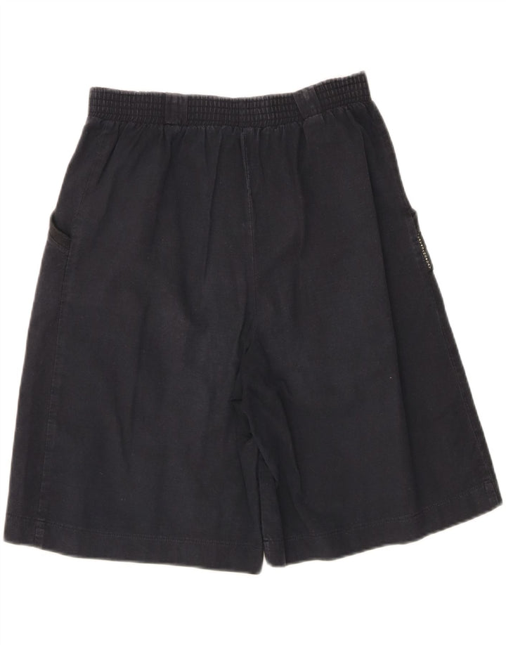 VINTAGE Womens Chino Shorts Medium W30 Black Cotton