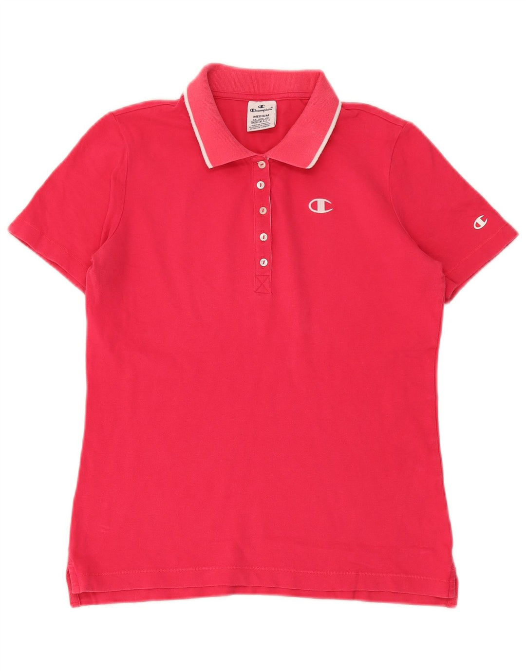 Champion γυναικείο μπλουζάκι πόλο UK 12 Medium Pink