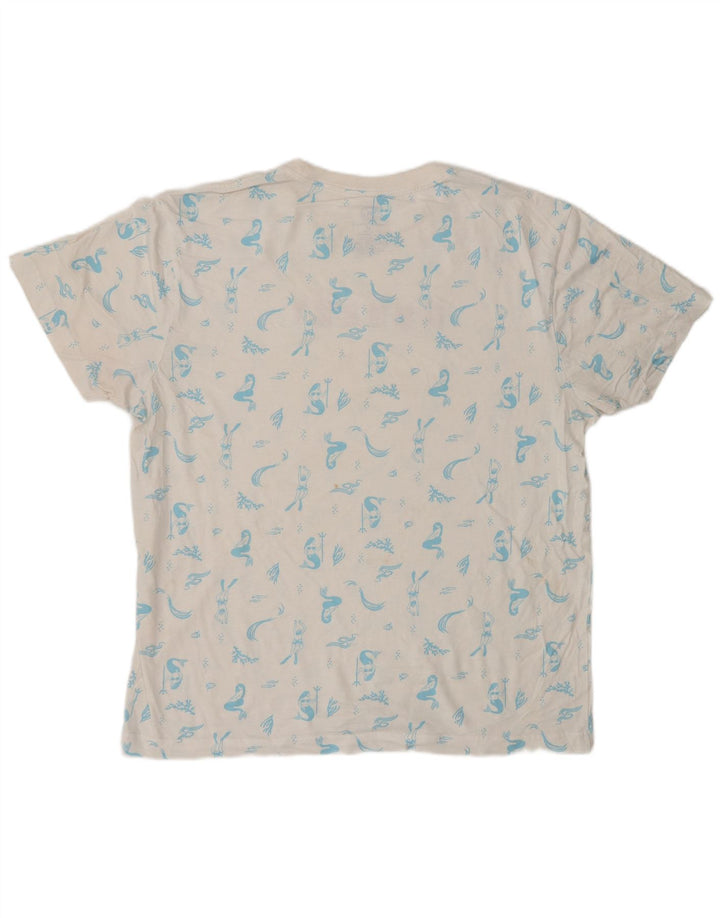 Ανδρικό γραφικό μπλουζάκι HURLEY Τοπ μεσαίο λευκό βαμβακερό