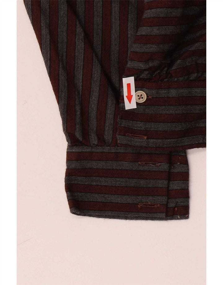 Vintage γυναικεία μπλούζα Top IT 40 Small Brown ριγέ