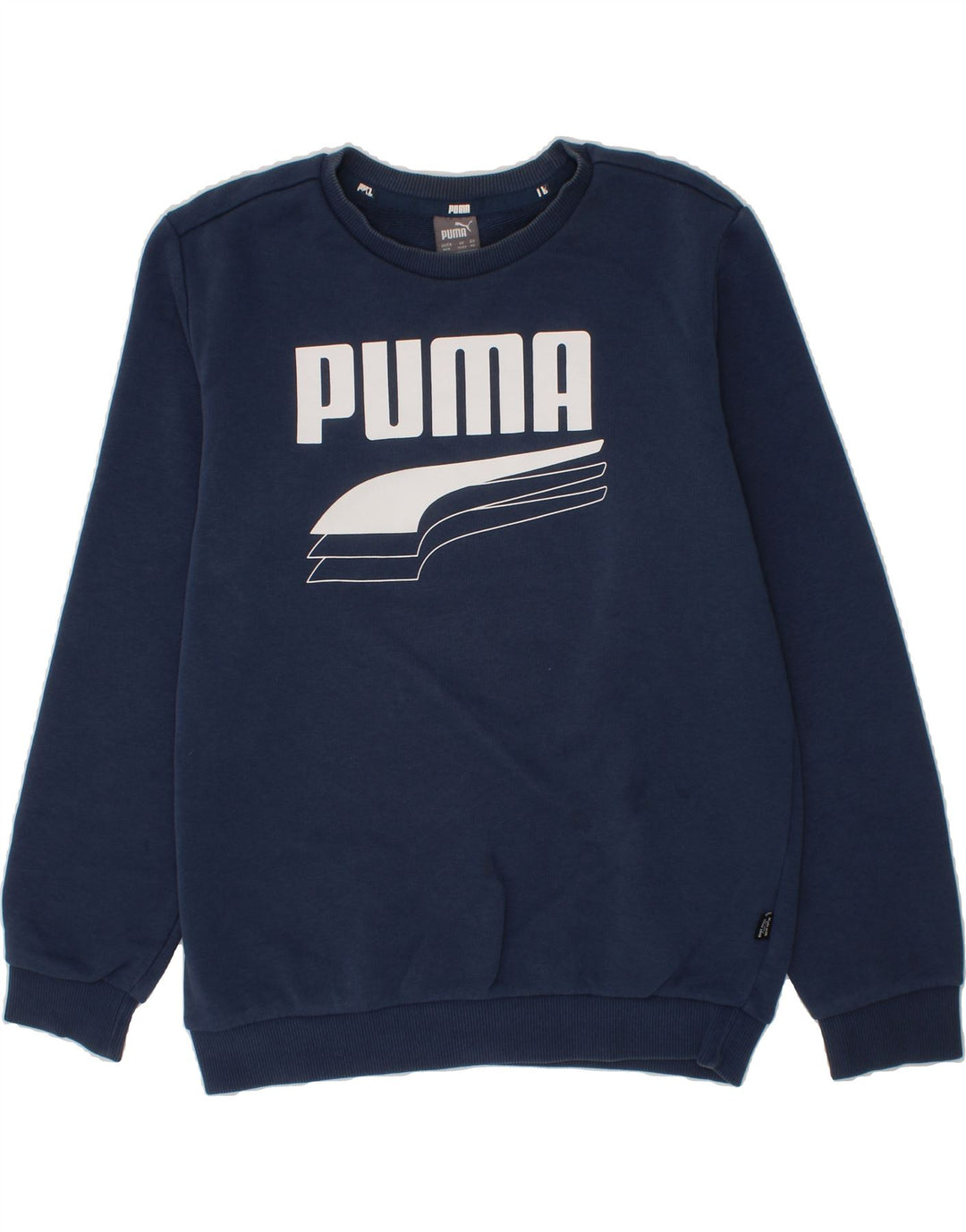 NIKE Boys Graphic Sweatshirt Jumper 11-12 Years Navy Blue Cotton Vintage Nike and Second-Hand Nike from Messina Hembry 