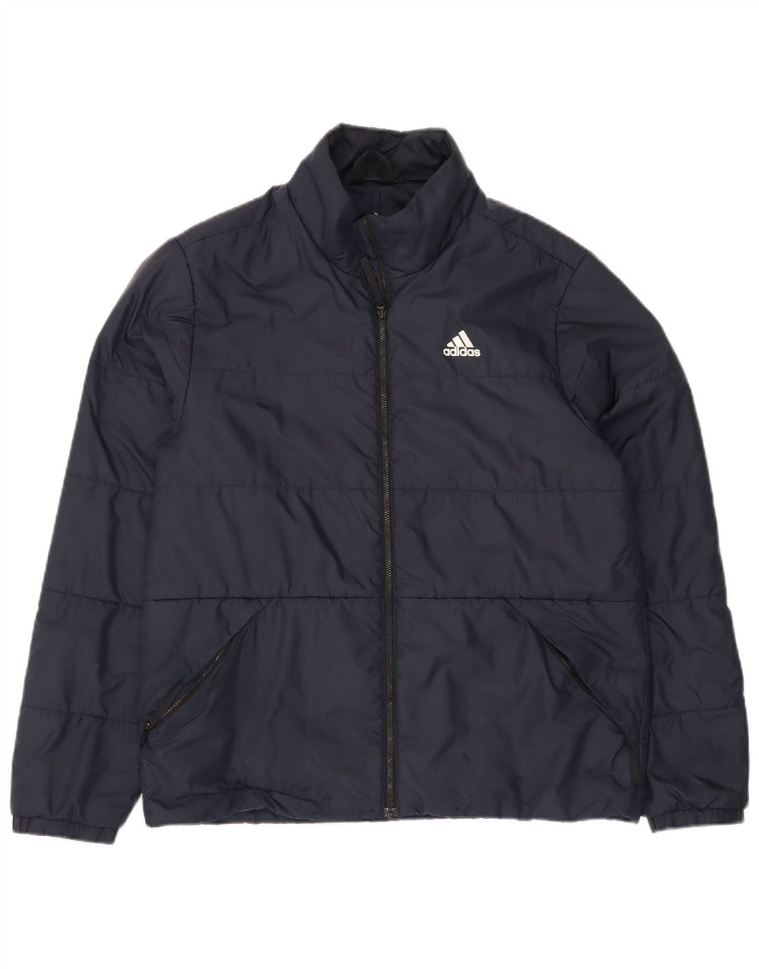 Adidas Ανδρικό μπουφάν με επένδυση UK 38 Medium Navy Blue Polyester
