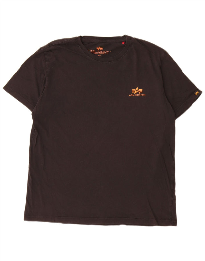 Ανδρικό T-Shirt Alpha Industries Top Large Μαύρο