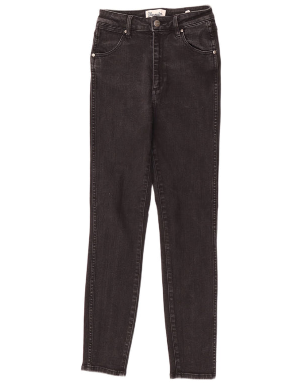 Wrangler Γυναικείο ψηλόμεσο στενό τζιν US 8 Medium W24 L28 μαύρο βαμβακερό