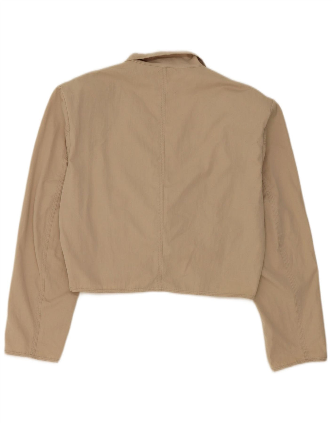 Stefanel Γυναικείο σακάκι blazer 2 κουμπιών UK 16 Large Beige Polyester