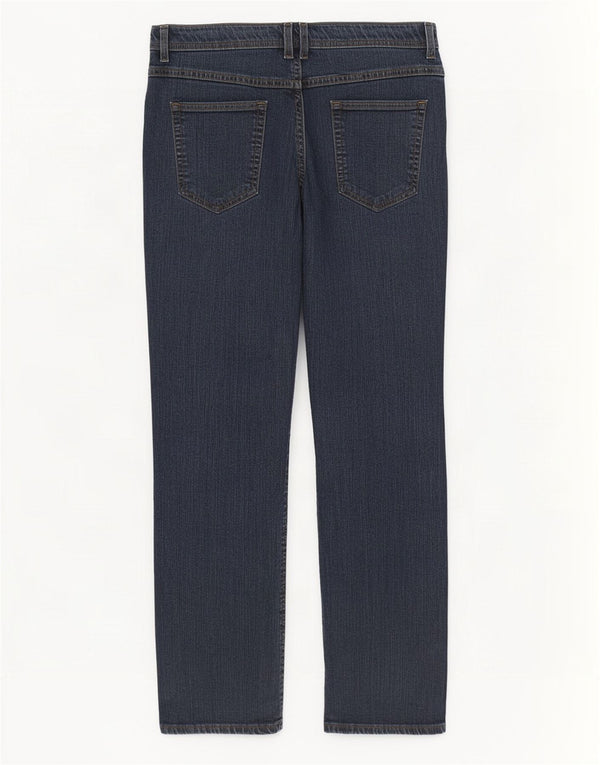 Marks & Spencer Γυναικεία Straight Jeans UK 14 Medium W30 L30 Navy Blue
