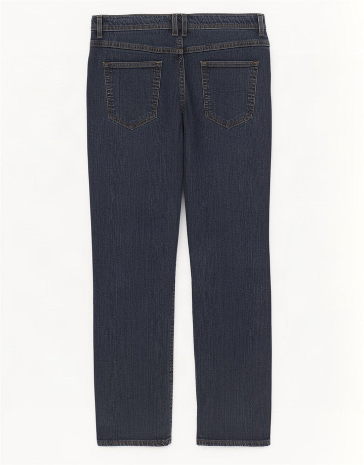 Marks & Spencer Γυναικεία Straight Jeans UK 14 Medium W30 L30 Navy Blue