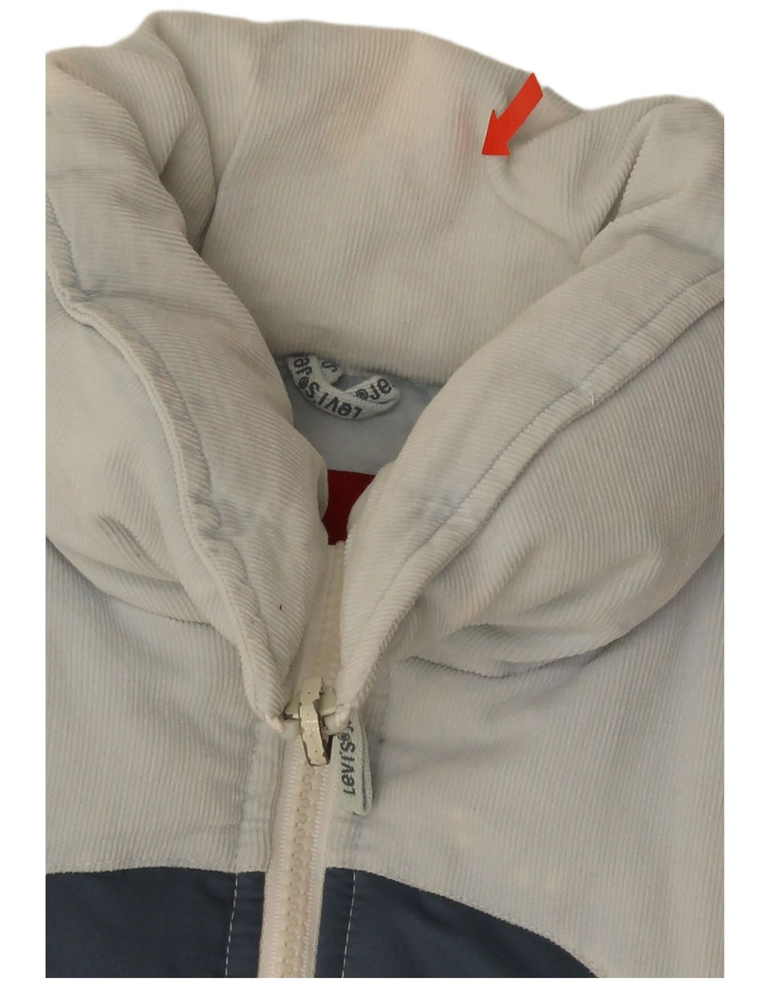 Γυναικείο μπουφάν Levi's με επένδυση UK 6 XS White Colourblock Πολυεστέρας