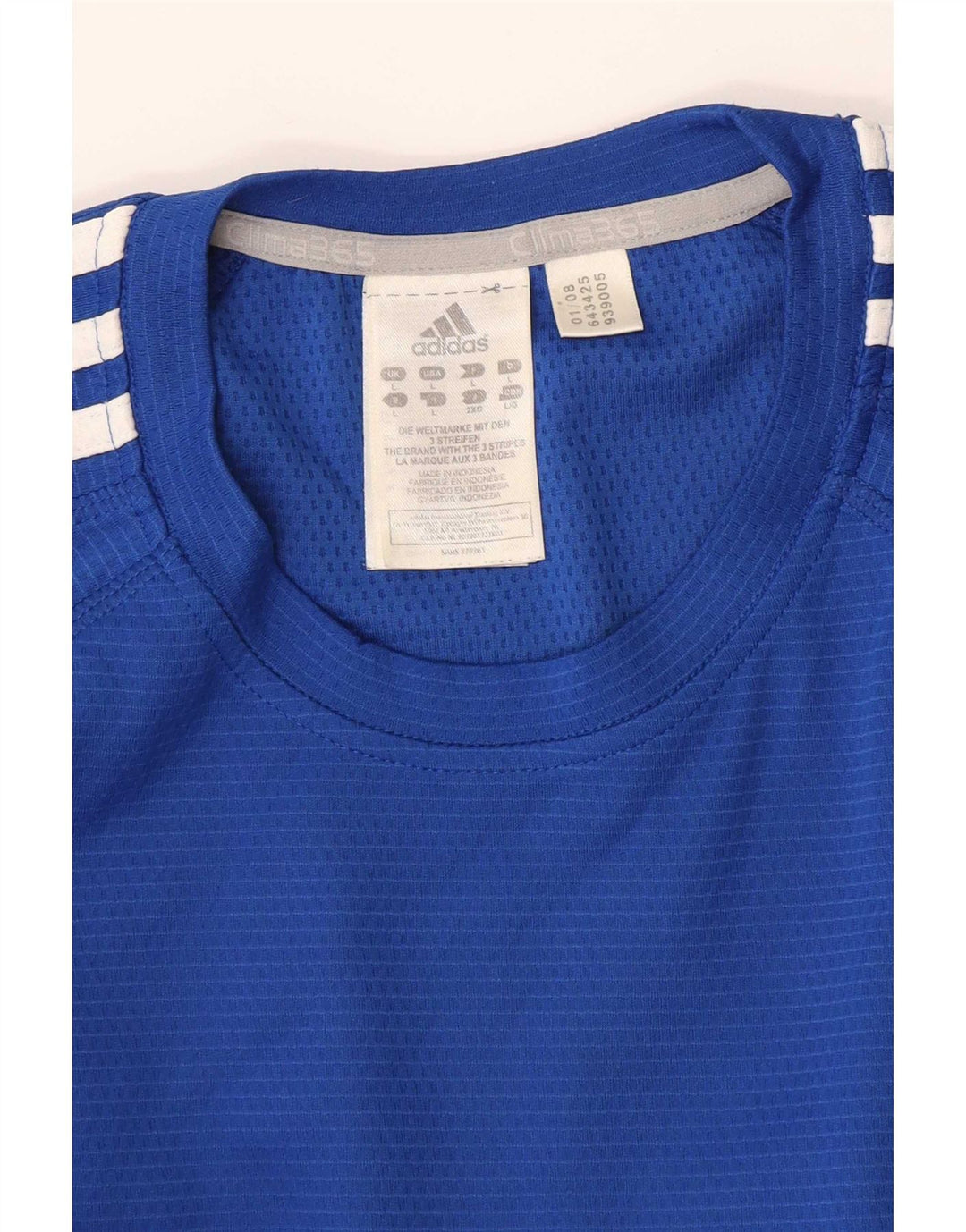 Ανδρικό T-Shirt Adidas Top Large Blue Polyester