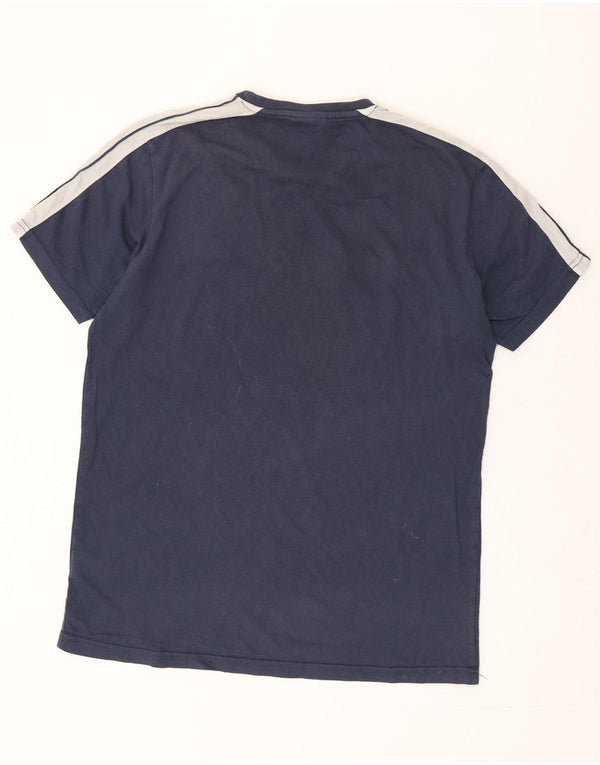 Ανδρικό μπλουζάκι ELLESSE Top Medium Navy Blue Colourblock Βαμβακερό