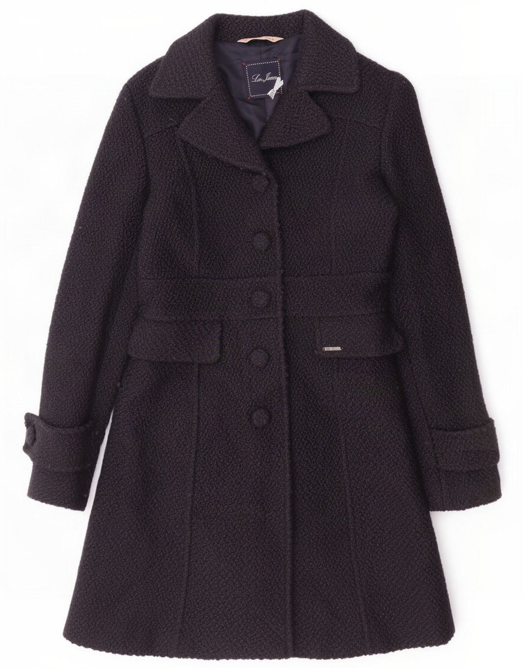 Liu Jo Γυναικείο Πανωφόρι IT 40 Small Navy Blue Wool