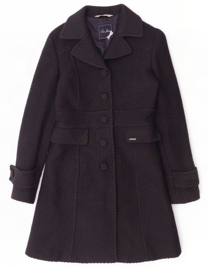 Liu Jo Γυναικείο Πανωφόρι IT 40 Small Navy Blue Wool