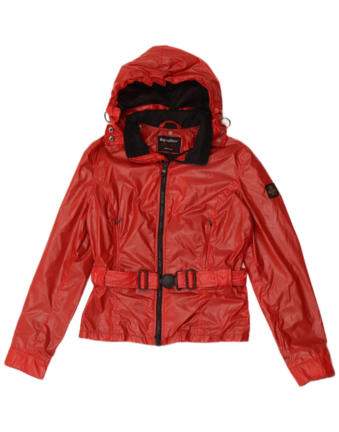 Refrigiwear Γυναικείο μπουφάν βροχής με κουκούλα IT 38 XS Red Polyester