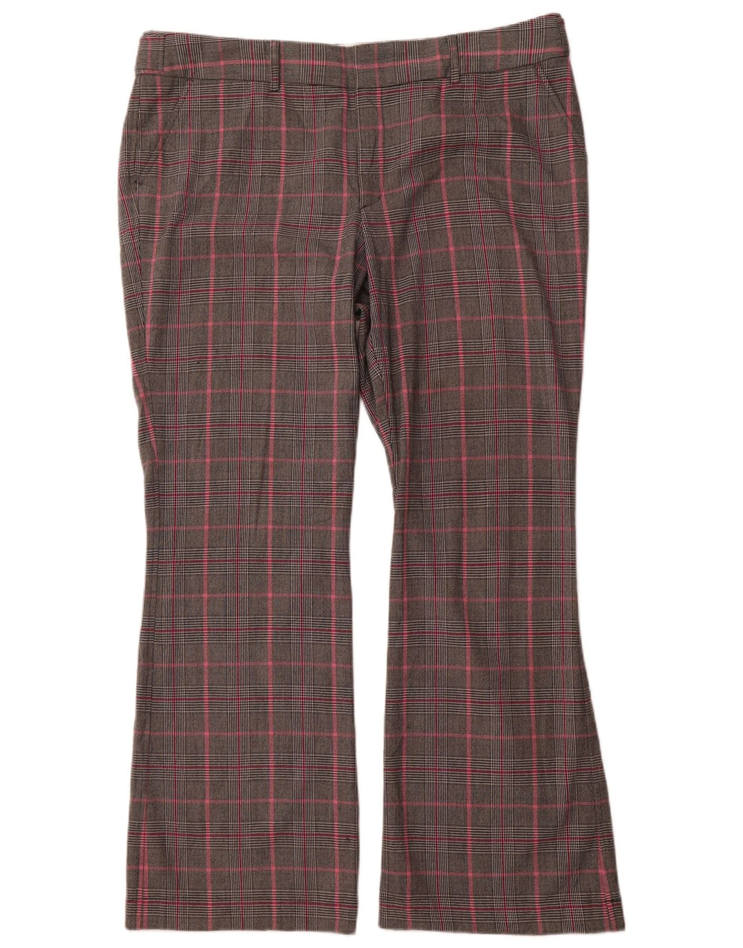 MOSSIMO Γυναικείο Bootcut Casual Παντελόνι US 18 2XL W40 L32 Grey Check