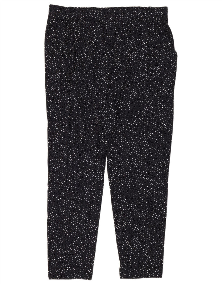 Γυναικεία κολάν Marks & Spencer UK 18 XL Navy Blue Dot Viscose