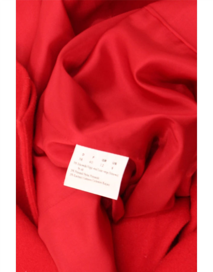 OLSEN Womens 3 Button Longline Blazer Jacket UK 12 Medium Red Virgin Wool Vintage Olsen and Second-Hand Olsen from Messina Hembry 