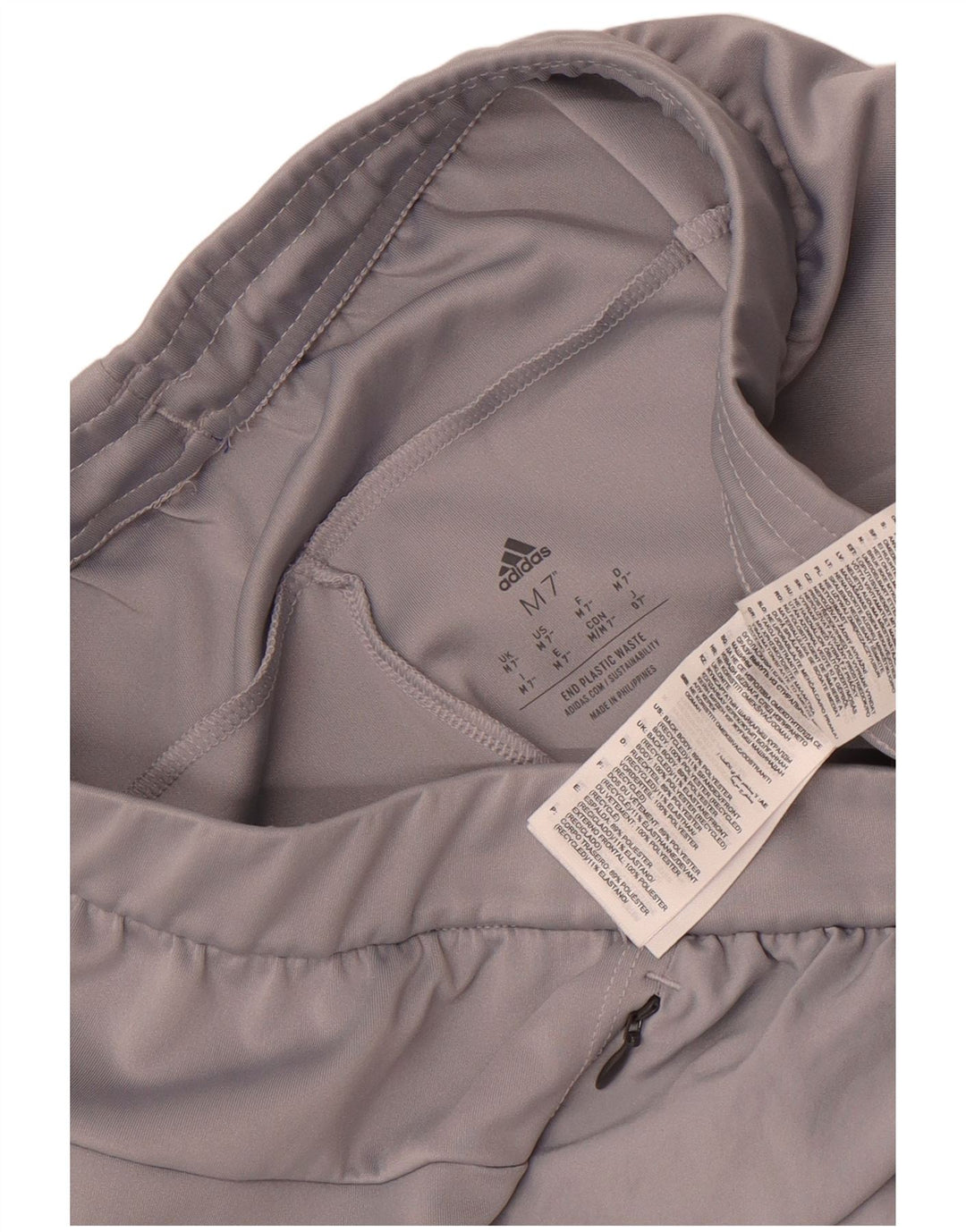 Ανδρικό αθλητικό σορτς Adidas από μεσαίο γκρι πολυεστέρα