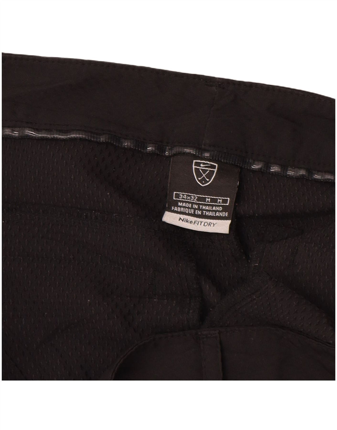 Ανδρικό ίσιο casual παντελόνι NIKE W34 L32 Μαύρο πολυεστέρα