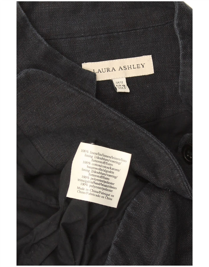 Laura Ashley Γυναικείο Military 6 Button Jacket UK 12 Medium Navy Blue