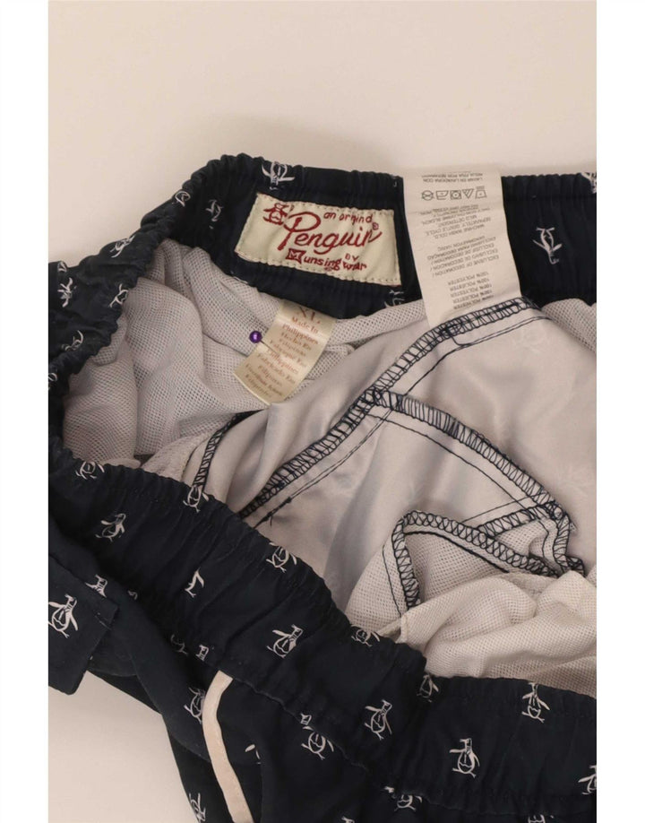 Ανδρικό γραφικό σορτς κολύμβησης Penguin XL Navy Blue Polyester
