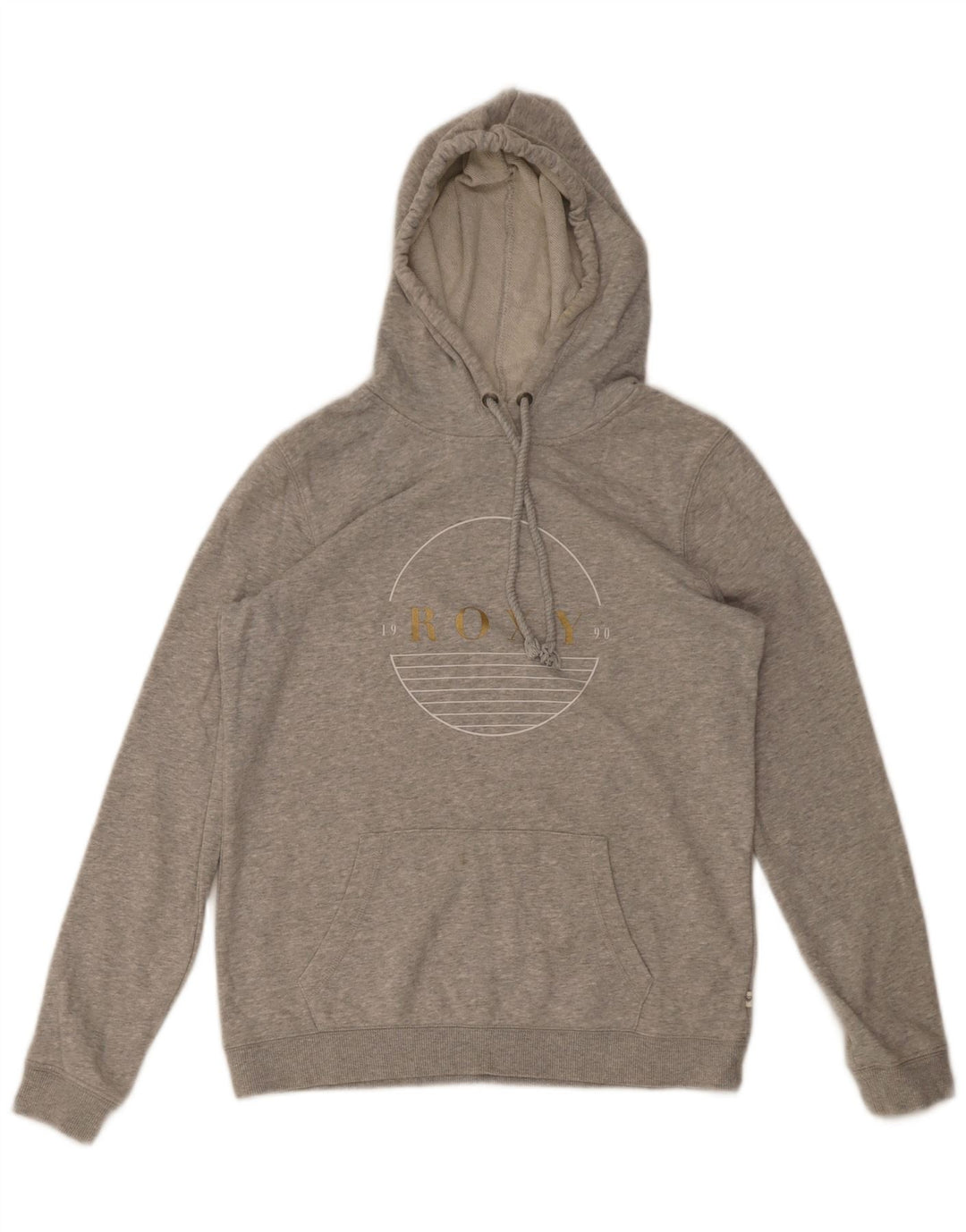 Γυναικείο Roxy Graphic Hoodie Jumper UK 10 Small Grey Cotton