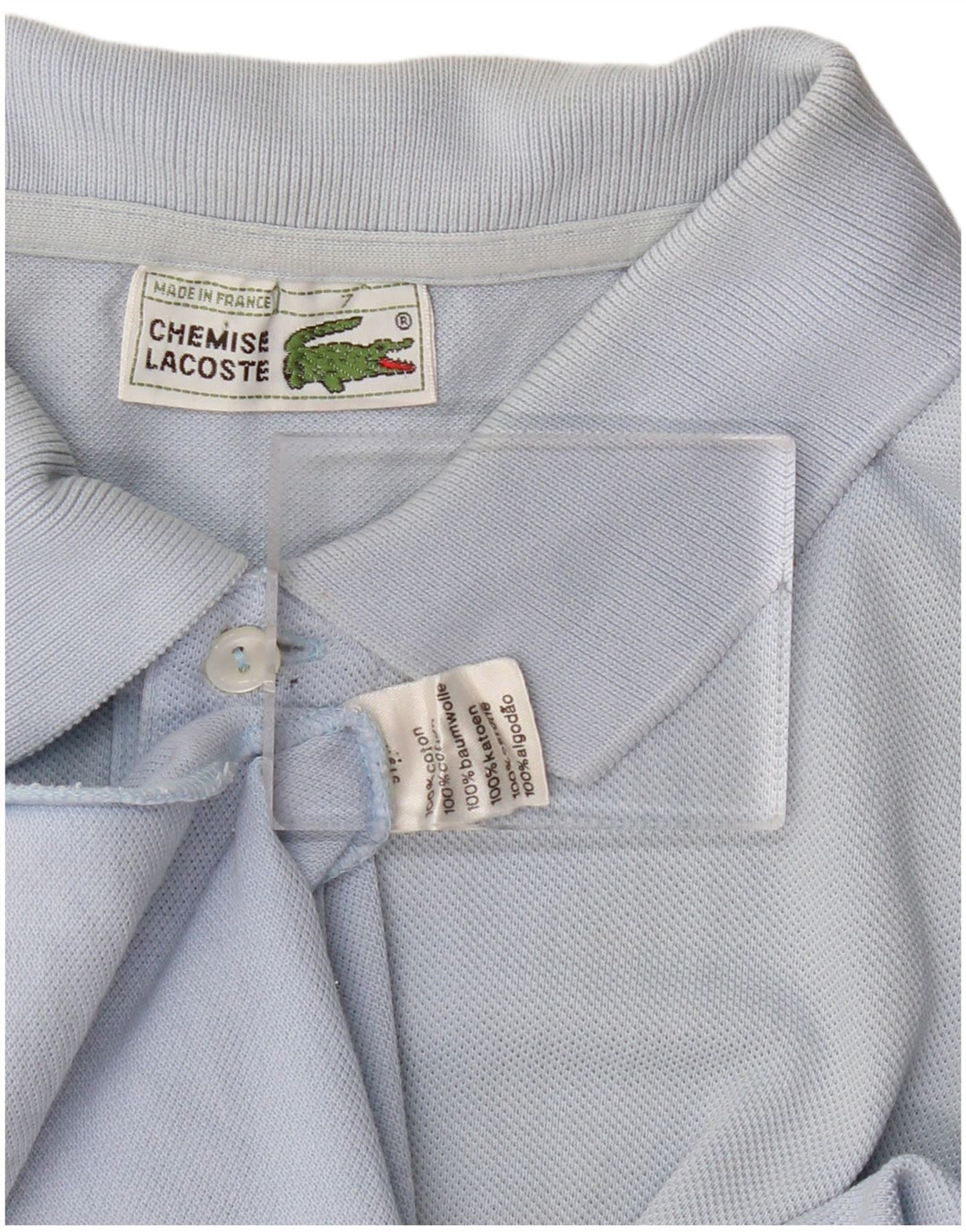 Ανδρικό μπλουζάκι πόλο LACOSTE Νούμερο 7 2XL Μπλε βαμβακερό