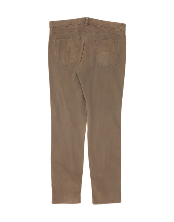 Trussardi Ανδρικό παντελόνι Chino IT 56 3XL W40 L36 Χακί Βαμβακερό