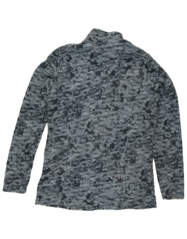 Marks & Spencer Γυναικείο Fleece Jacket UK 12 Medium Grey Camouflage Polyester