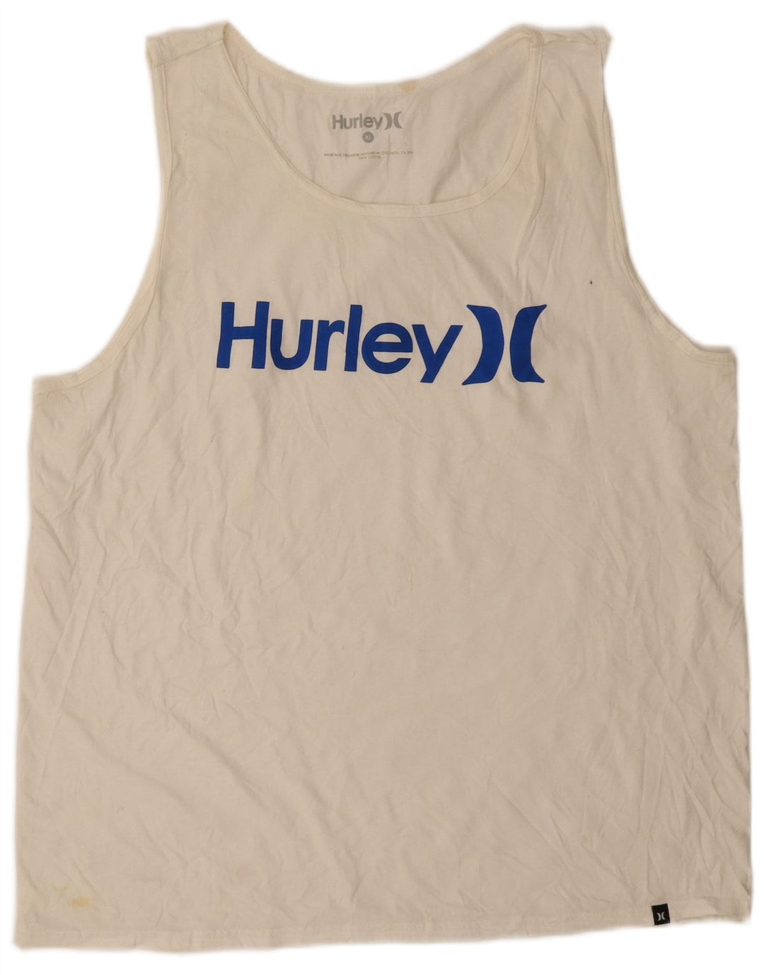 Ανδρικό γραφικό γιλέκο HURLEY XL Λευκό βαμβακερό