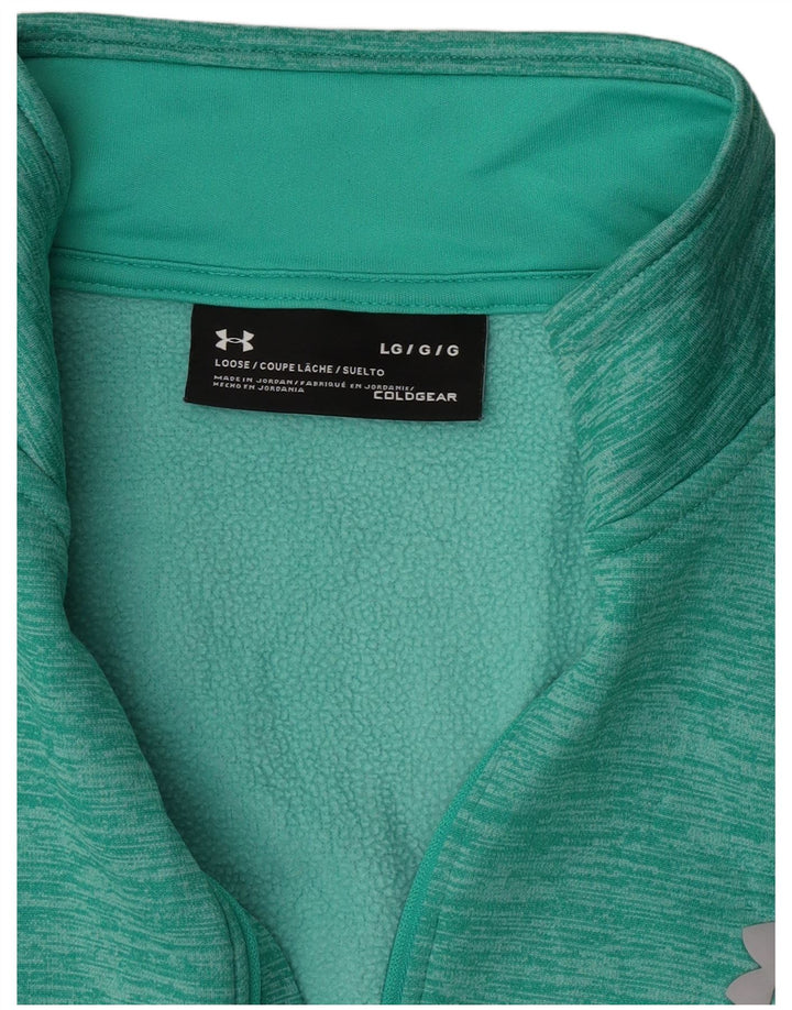 Ανδρικό φούτερ με φερμουάρ Under Armour, Jumper, Μεγάλο Τιρκουάζ Flecked