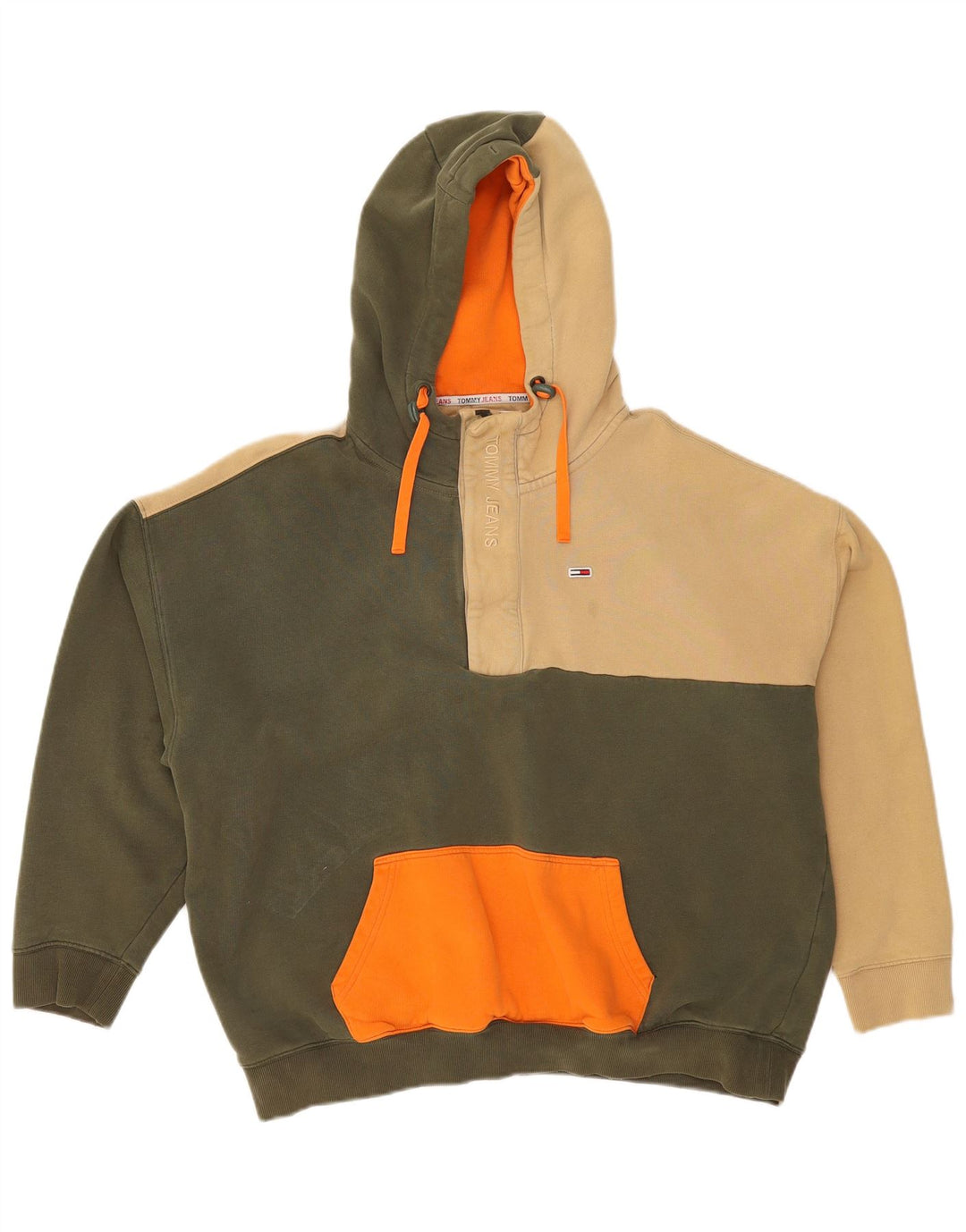 TOMMY JEANS Ανδρικό μπλουζάκι με φούτερ με φερμουάρ μεγάλου μεγέθους