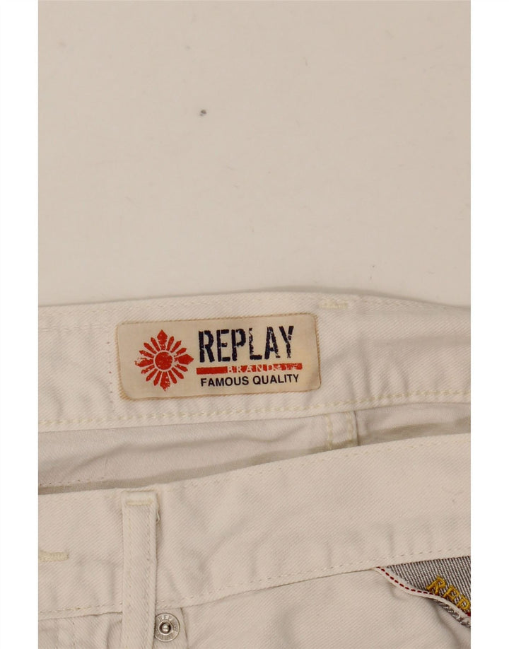 Replay Γυναικείο Slim Jeans W30 L34 Λευκό