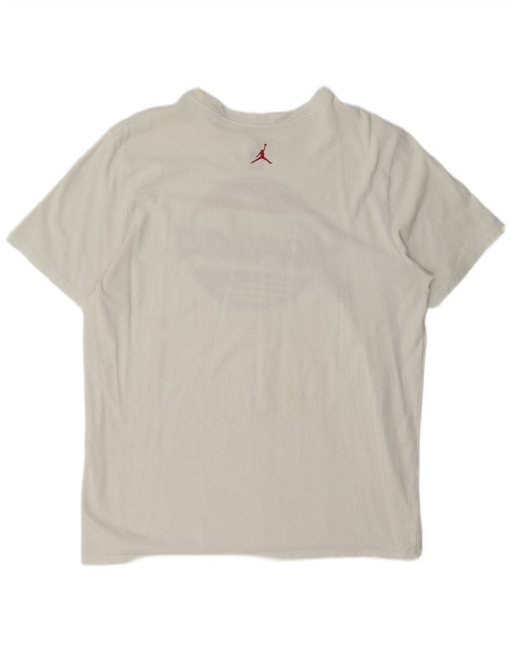 Jordan Ανδρικό γραφικό T-Shirt Top XL Λευκό