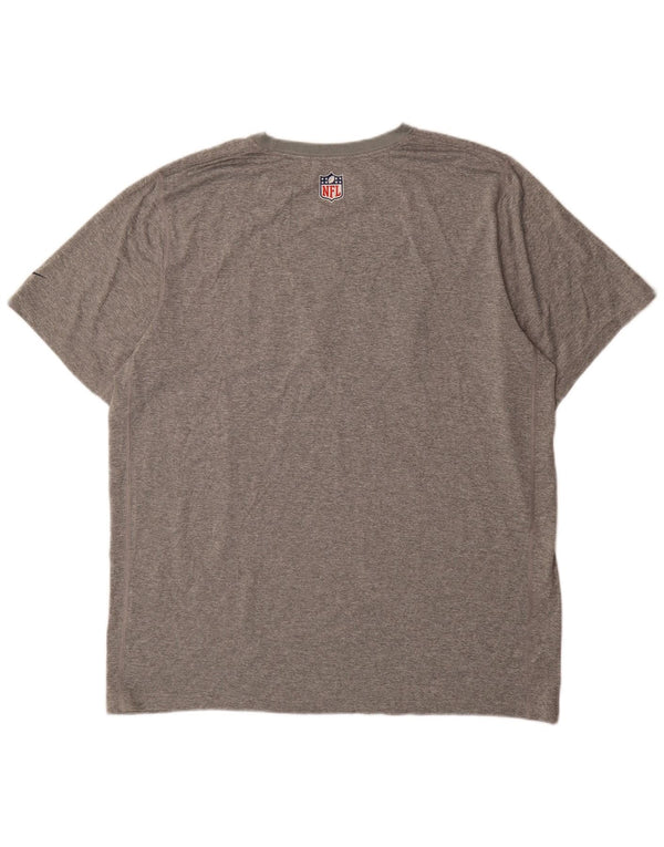 Ανδρικό γραφικό μπλουζάκι Nike New England Patriots Top XL Grey Flecked