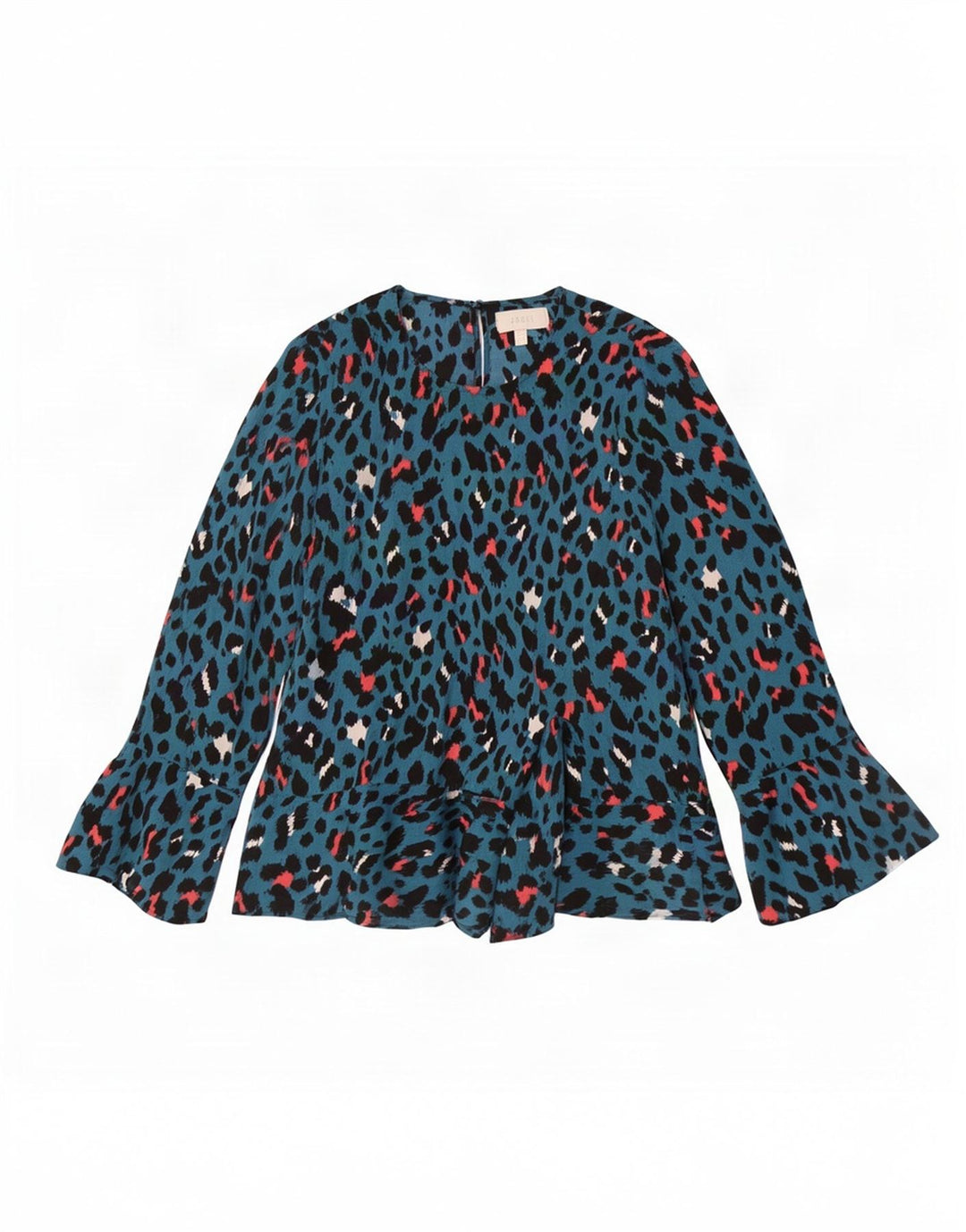 Coast γυναικεία μακρυμάνικη μπλούζα UK 14 Large Blue Flecked Polyester