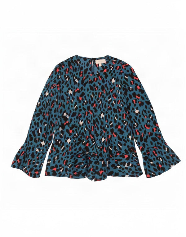 Coast γυναικεία μακρυμάνικη μπλούζα UK 14 Large Blue Flecked Polyester
