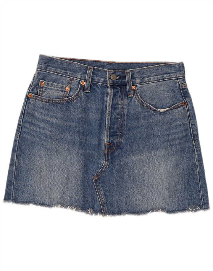 Γυναικεία Μίνι Τζιν Φούστα Levi's W27 Μικρή Μπλε Βαμβακερή