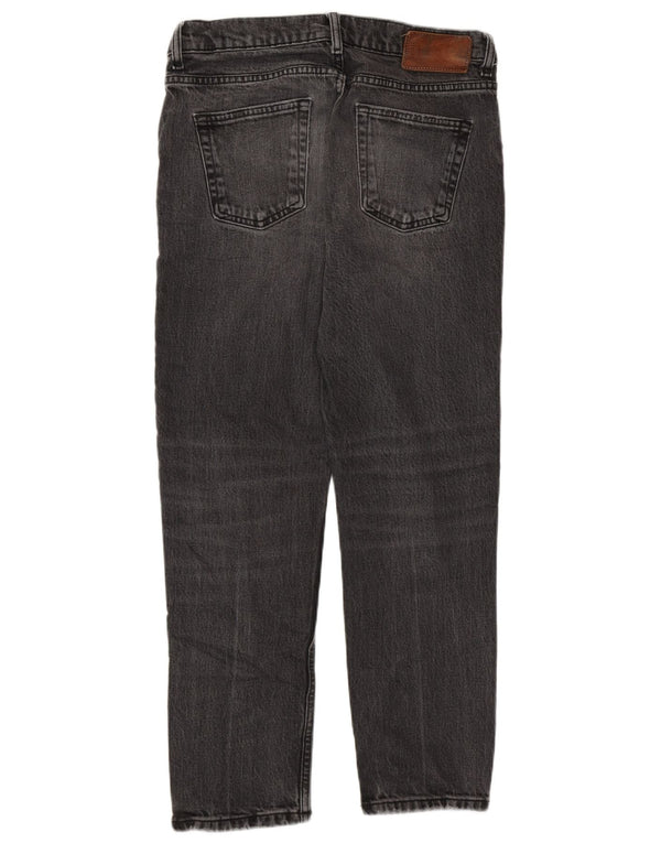 Zara Γυναικείο Straight Jeans EU 40 Medium W30 L27 Γκρι βαμβακερό