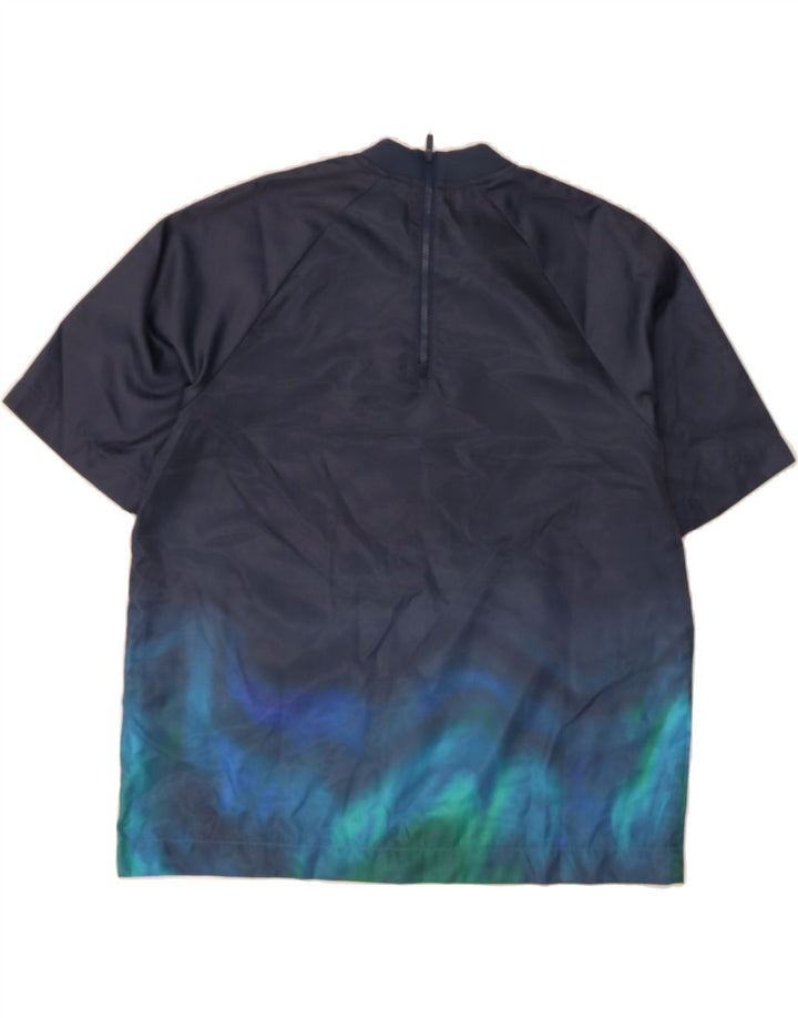 NIKE Mens Graphic T-Shirt Top Medium Navy Blue Tie Dye Polyester Vintage Nike and Second-Hand Nike from Messina Hembry 