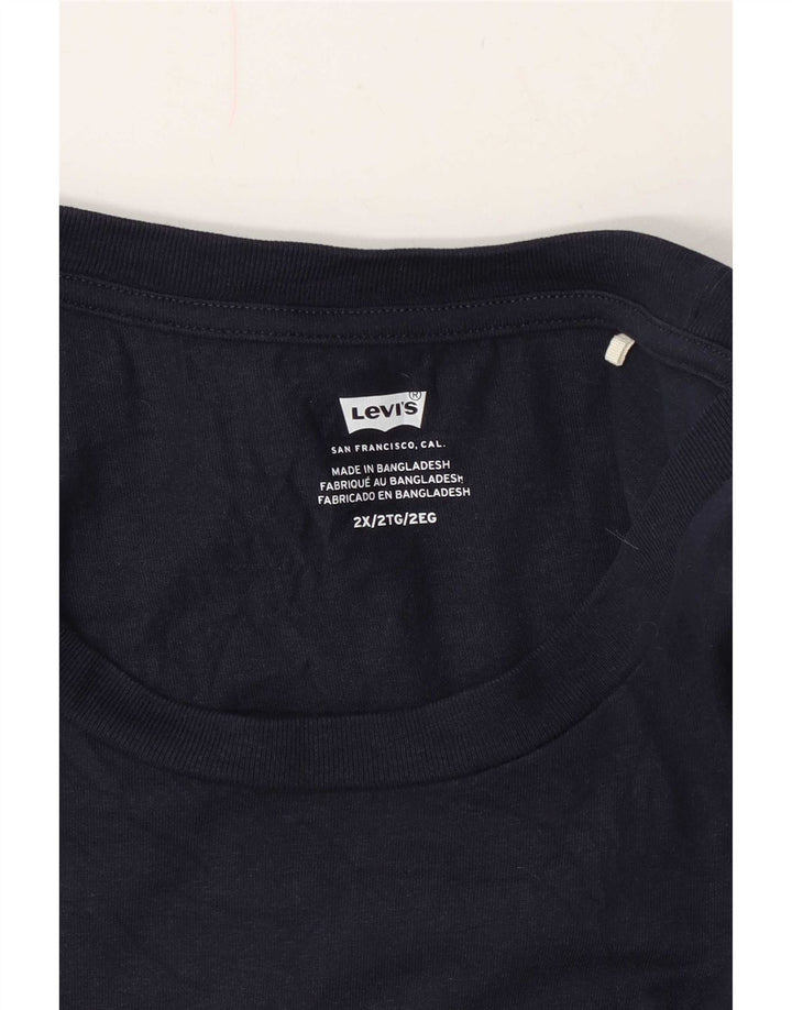 Ανδρικό γραφικό T-Shirt Levi's Top 2XL Navy Blue