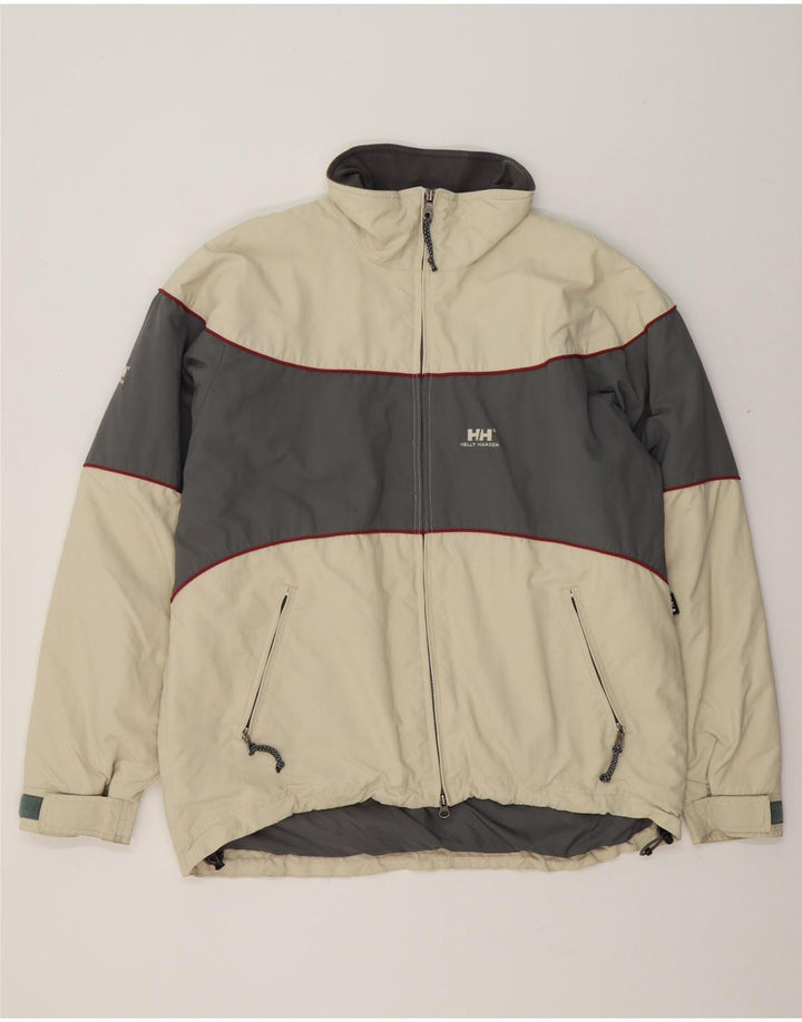 Helly Hansen Ανδρικό τζάκετ αντιανεμικό UK 40 Large Beige Colourblock Nylon