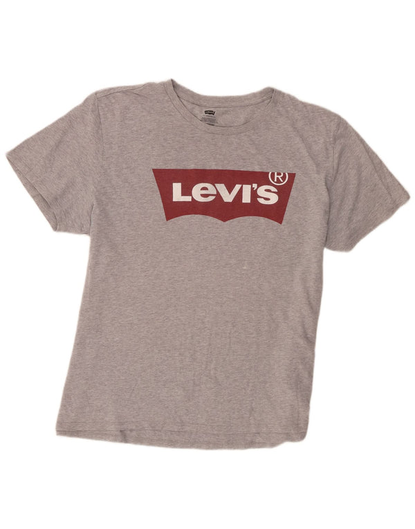 Ανδρικό γραφικό T-Shirt Levi's Top 2XL Γκρι βαμβακερό